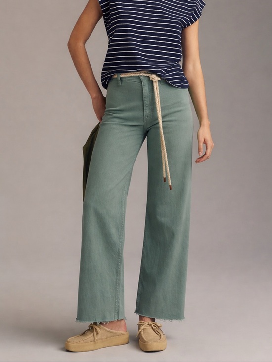 Anthropologie Denim - Anthropologie Pistola Penny Wide Leg Bluff Green Jeans
